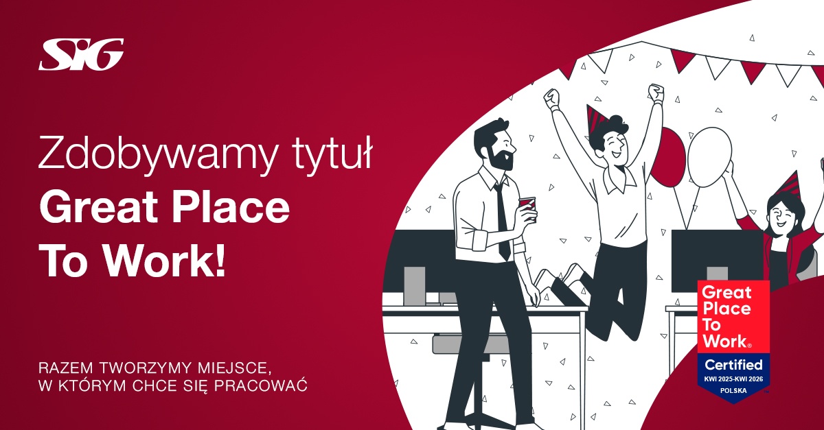 SIG z tytułem Great Place To Work 2025